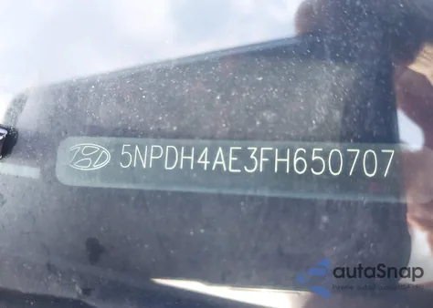 2015 Hyundai Elantra Se из США, поврежденный, VIN 5NPDH4AE3FH650707